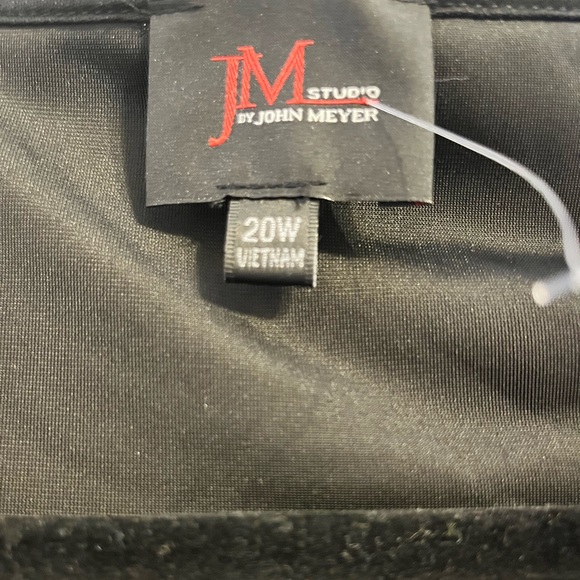 John Meyer Studio | NWT Black Velvet Maxi Dress - Size 20W - Picture 5 of 7